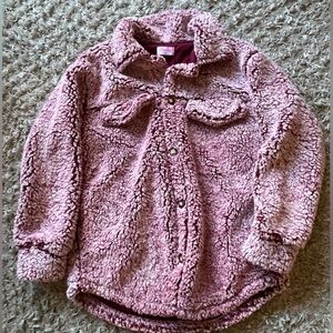 Pink Lily Sherpa shacket, size XS, new without tags